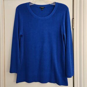 Talbots Pullover Sweater Size L Royal Blue New Without Tags Cotton Blend